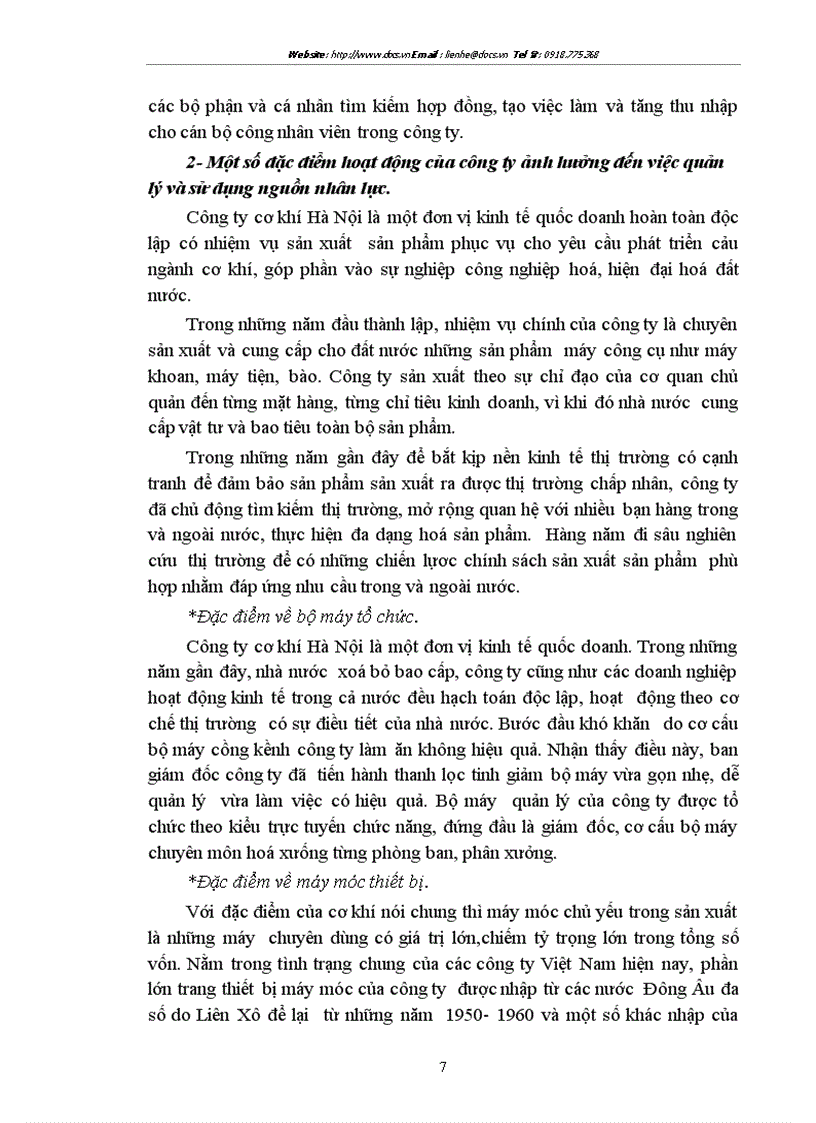 image for page Một số giải pháp nhằm nâng cao hiệu quả sử dụng nguồn nhân lực tại công ty cơ khí hà nội