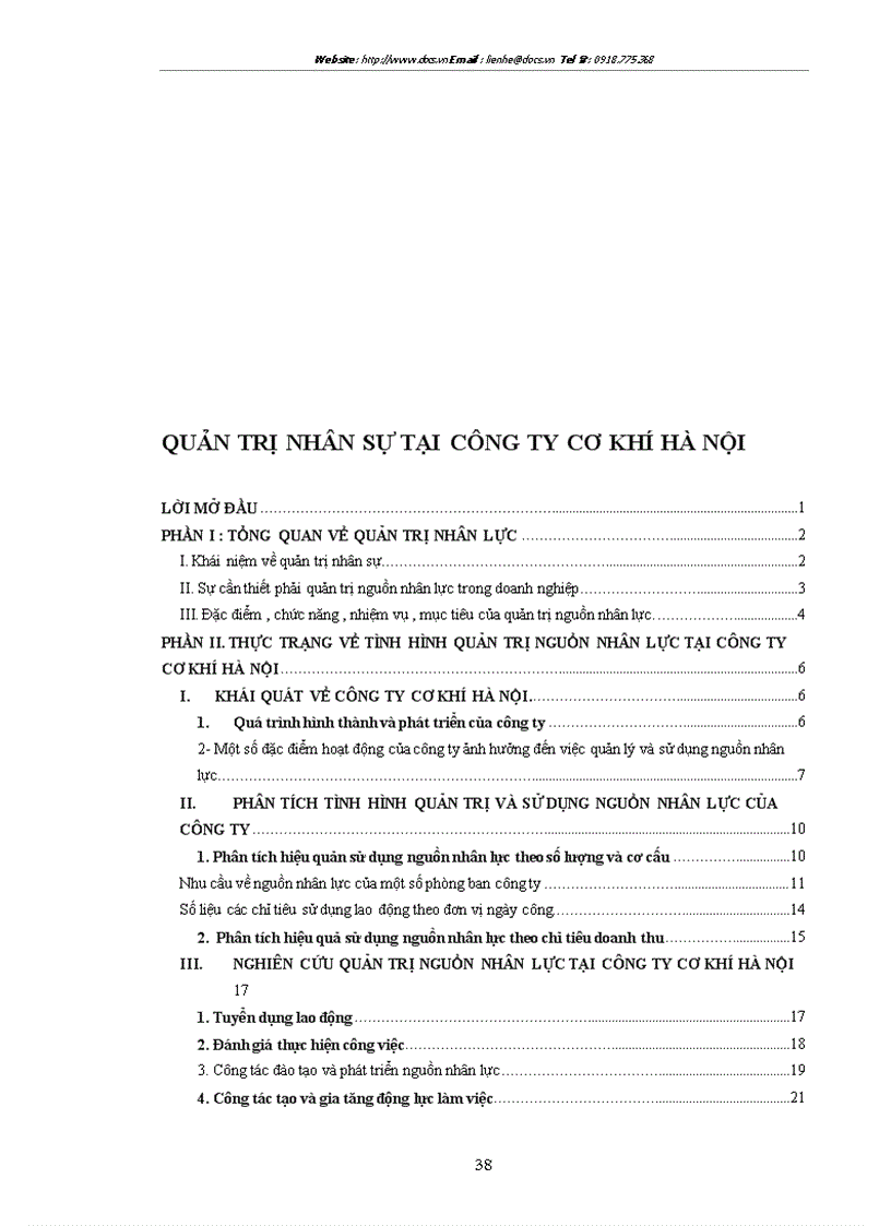 image for page Một số giải pháp nhằm nâng cao hiệu quả sử dụng nguồn nhân lực tại công ty cơ khí hà nội