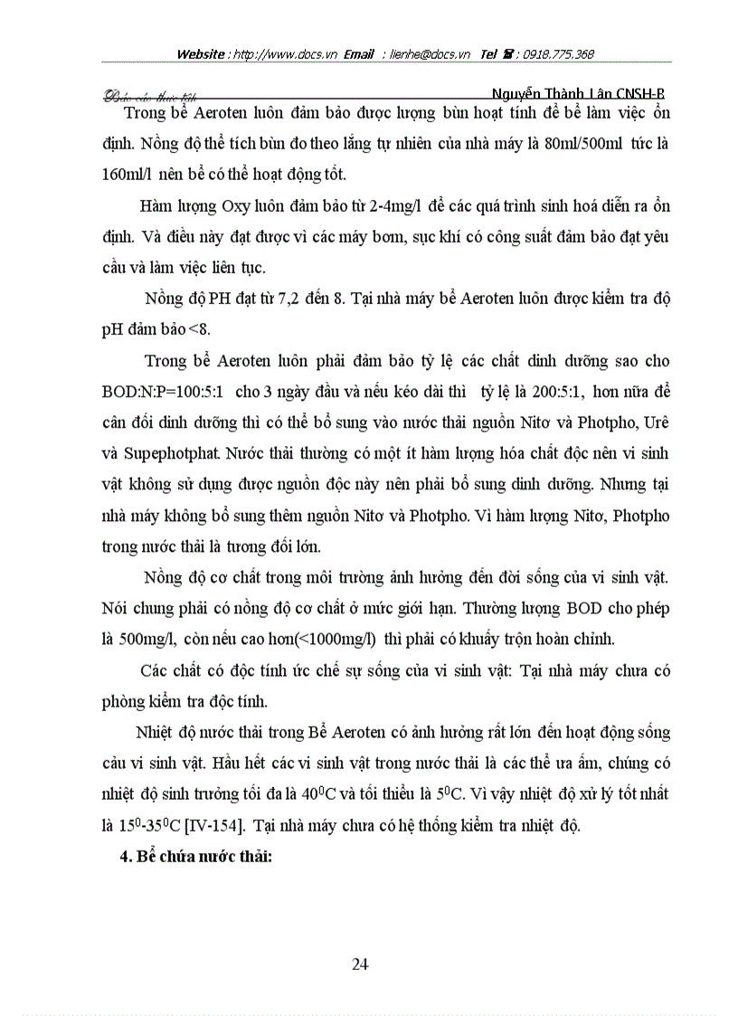 image for page Thuyết minh và trình bày các thiết bị cơ bản của hệ thống xử lý nước thải nhà máy vang thăng long