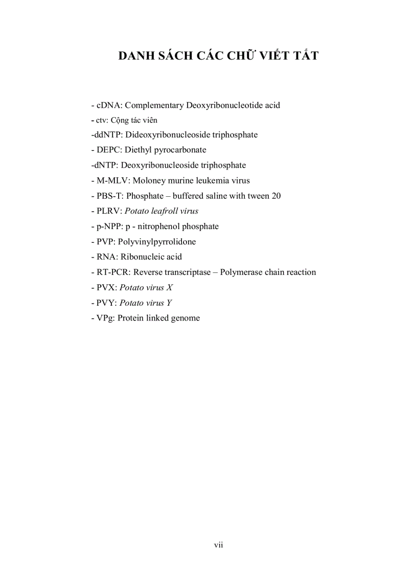 image for page Nghiên cứu một số virus trên khoai tây pvx pvy plrv tại đà lạt bằng kỹ thuật elisa rt pcr và giải trình tự