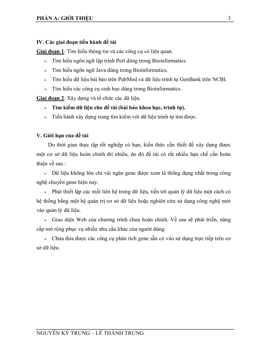 image for page Thu thập và tổ chức dữ liệu gene phục vụ nghiên cứu cây trồng biến đổi di truyền