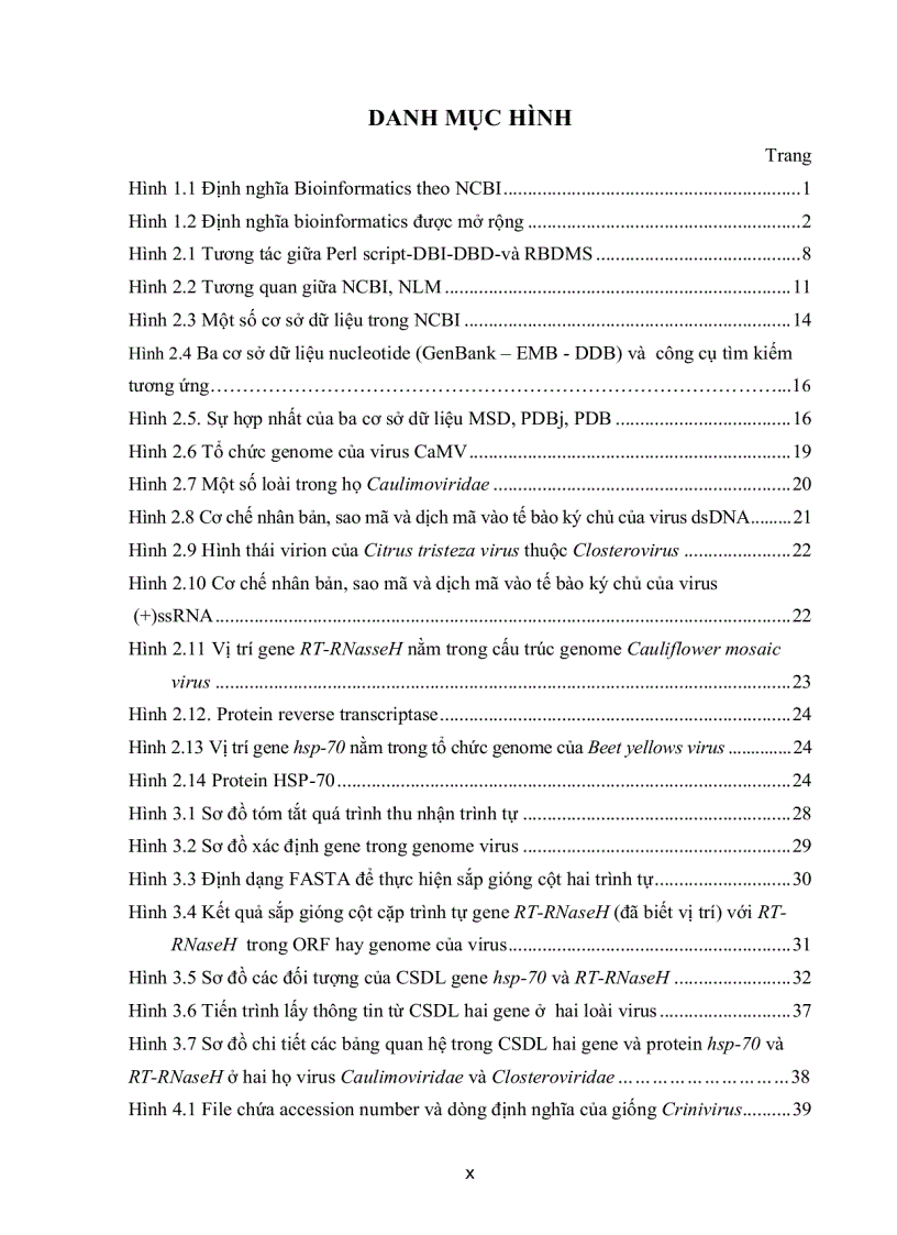 image for page XÂY DỰNG CƠ SỞ DỮ LIỆU HAI GENE HSP 70 và REVERSE TRANSCRIPTE RNaseH Ở MỘT SỐ LOÀI VIRUS THỰC VẬT