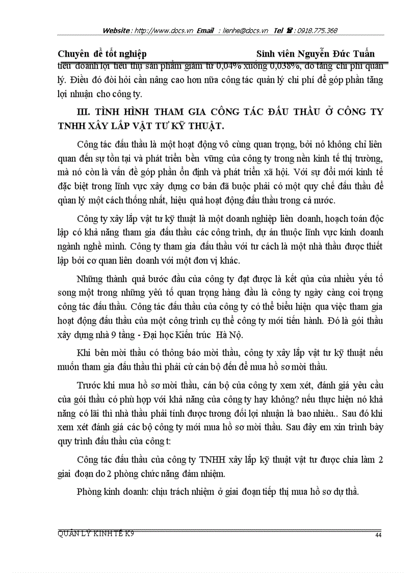 image for page Một số giải pháp nhằm nâng cao khả năng thắng thầu xây dựng ở Công ty xây lắp vật tư kỹ thuật Hà nội