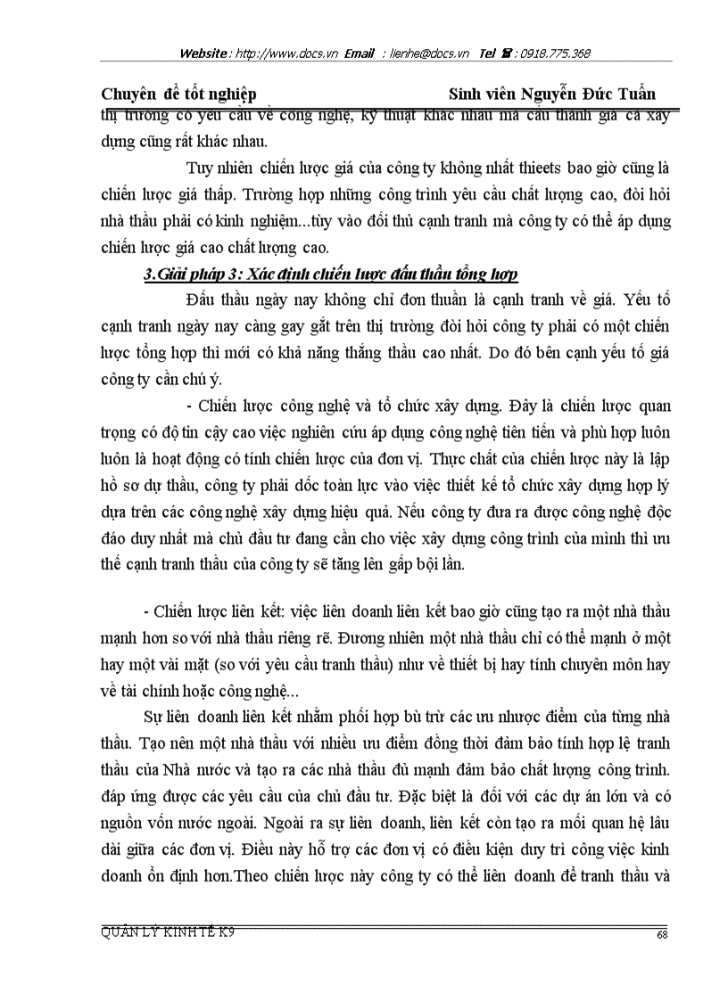 image for page Một số giải pháp nhằm nâng cao khả năng thắng thầu xây dựng ở Công ty xây lắp vật tư kỹ thuật Hà nội