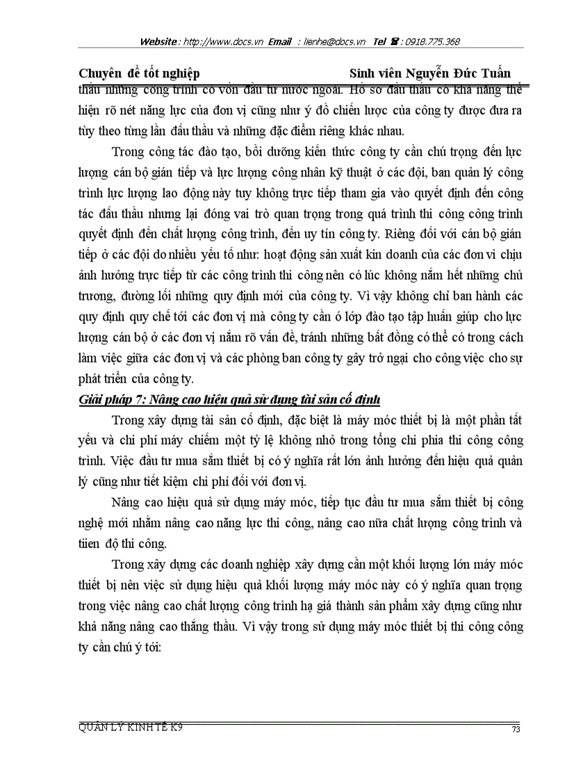 image for page Một số giải pháp nhằm nâng cao khả năng thắng thầu xây dựng ở Công ty xây lắp vật tư kỹ thuật Hà nội