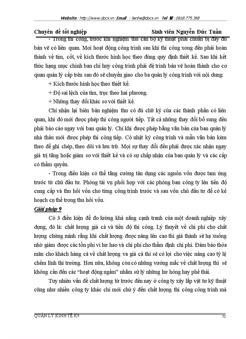 image for page Một số giải pháp nhằm nâng cao khả năng thắng thầu xây dựng ở Công ty xây lắp vật tư kỹ thuật Hà nội