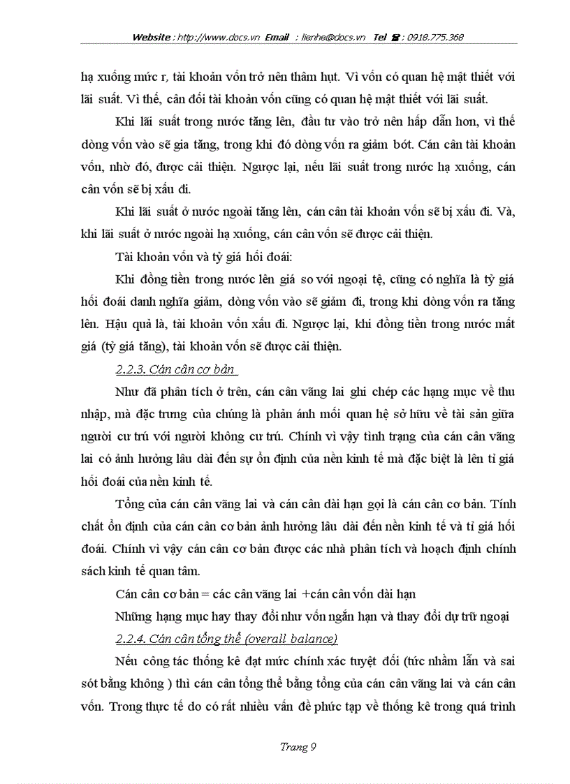 image for page Cán cân thanh toán quốc tế của việt nam