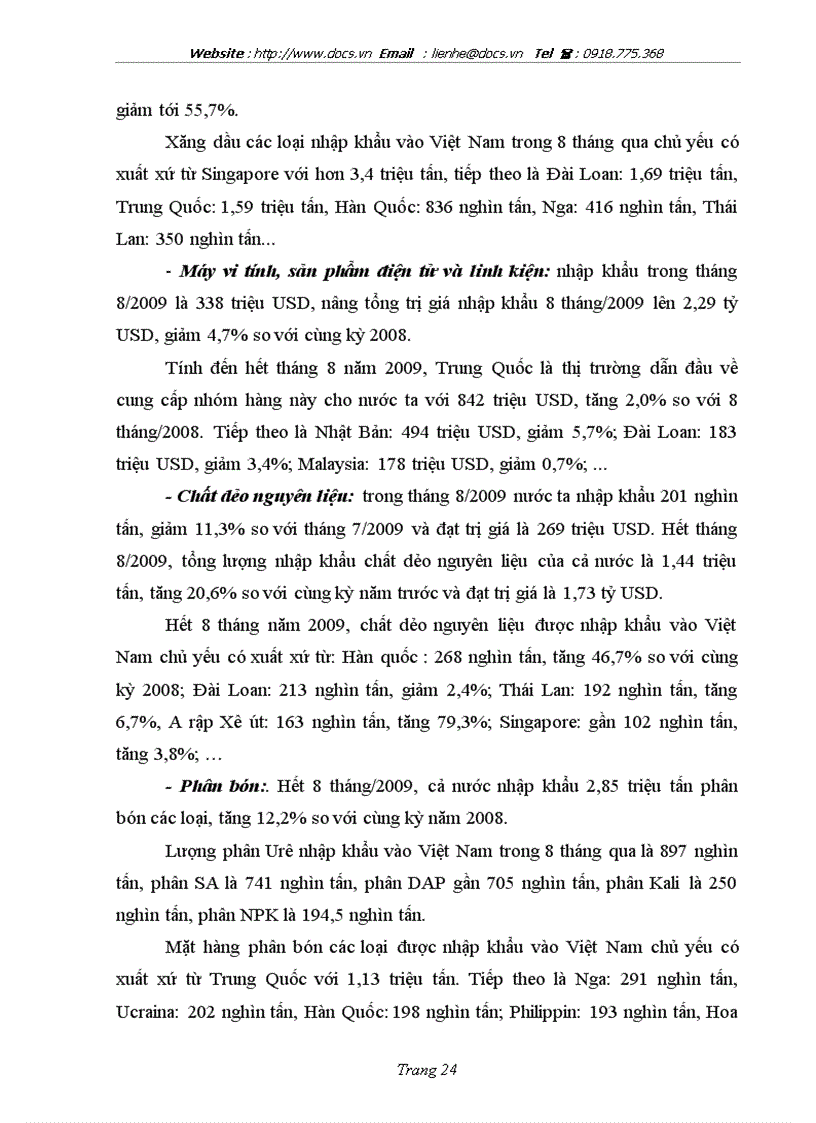 image for page Cán cân thanh toán quốc tế của việt nam