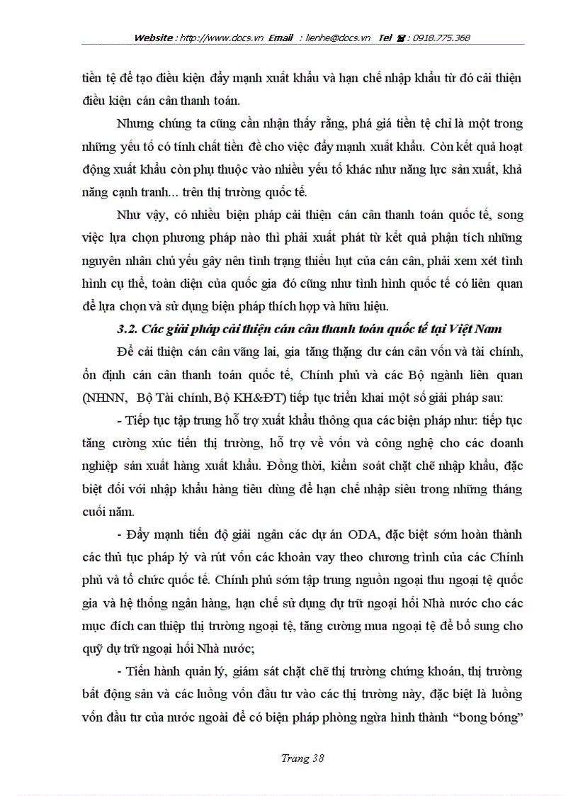 image for page Cán cân thanh toán quốc tế của việt nam