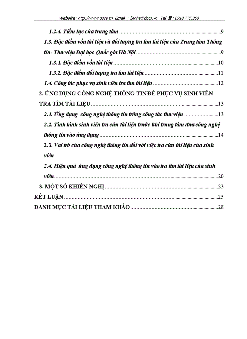 image for page Ứng dụng công nghệ thông tin để phục vụ sinh viên tra tìm tài liệu