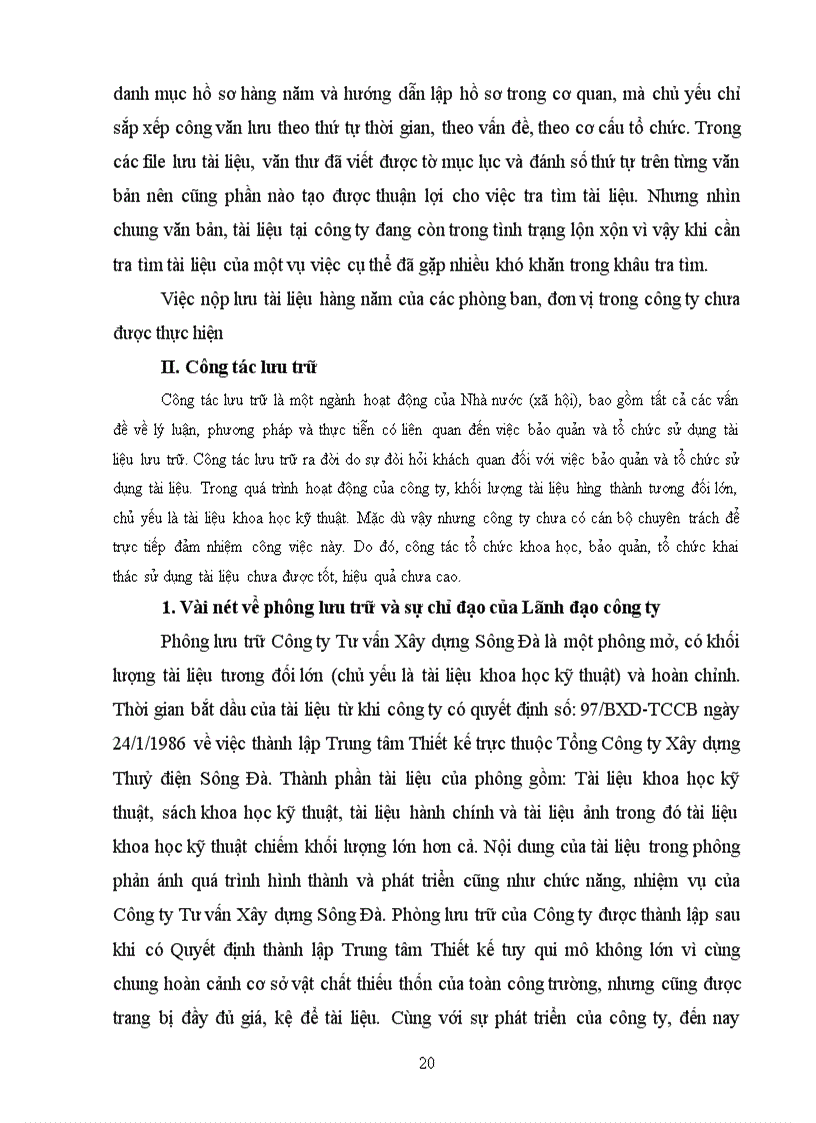 image for page Công tác văn thư lưu trữ tại công ty tư vấn xây dựng sông đà