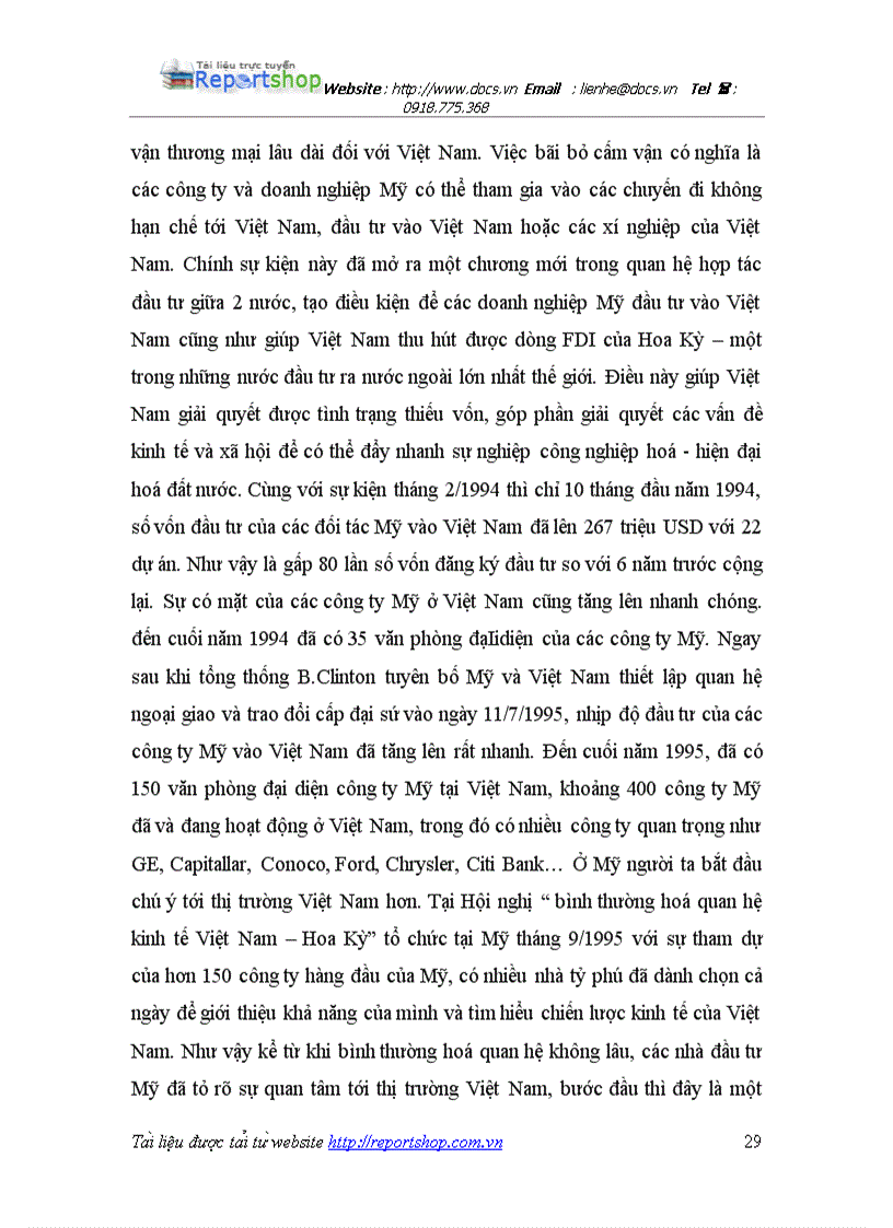 image for page Đầu tư của Hoa Kỳ tại Việt Nam trước và sau Hiệp định Thương mại