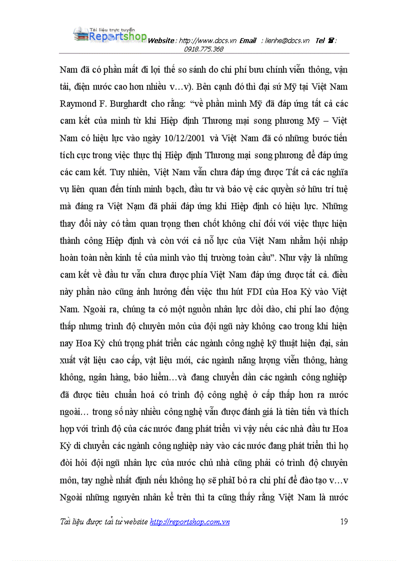 image for page Đầu tư của Hoa Kỳ tại Việt Nam trước và sau Hiệp định Thương mại