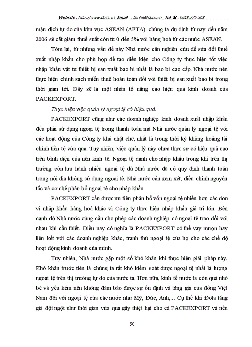 image for page Một số giải pháp nhằm đẩy mạnh hoạt động nhập khẩu tại công ty xuất nhập khẩu và kỹ thuật bao bì