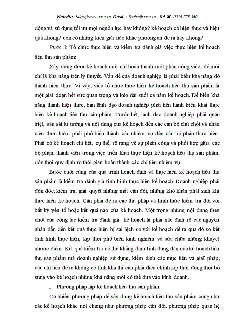 image for page Hoàn thiện công tác xây dựng kế hoạch tiêu thụ sản phẩm và biện pháp tổ chức thực hiện kế hoạch tiêu thụ sản phẩm