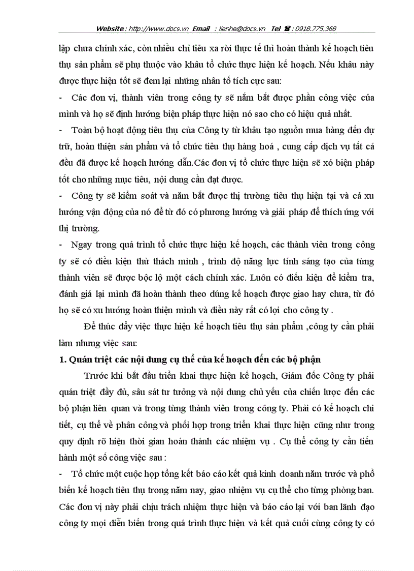 image for page Hoàn thiện công tác xây dựng kế hoạch tiêu thụ sản phẩm và biện pháp tổ chức thực hiện kế hoạch tiêu thụ sản phẩm