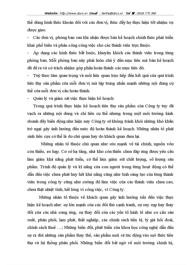 image for page Hoàn thiện công tác xây dựng kế hoạch tiêu thụ sản phẩm và biện pháp tổ chức thực hiện kế hoạch tiêu thụ sản phẩm