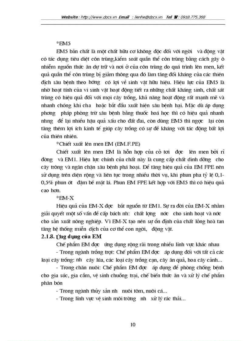 image for page Nghiên cứu ảnh hưởng của chế phẩm vi sinh vật EM Effective Micoorgamisms đến sinh trưởng phát triển năng suất và phẩm chất dâu đốn sát vụ Đông tại