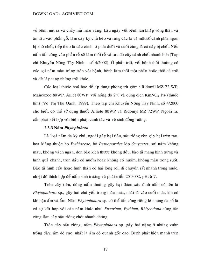 image for page Chọn lọc và nhân sinh khối nấm Trichodema đối kháng với nấm gây hại cây trồng 123trang