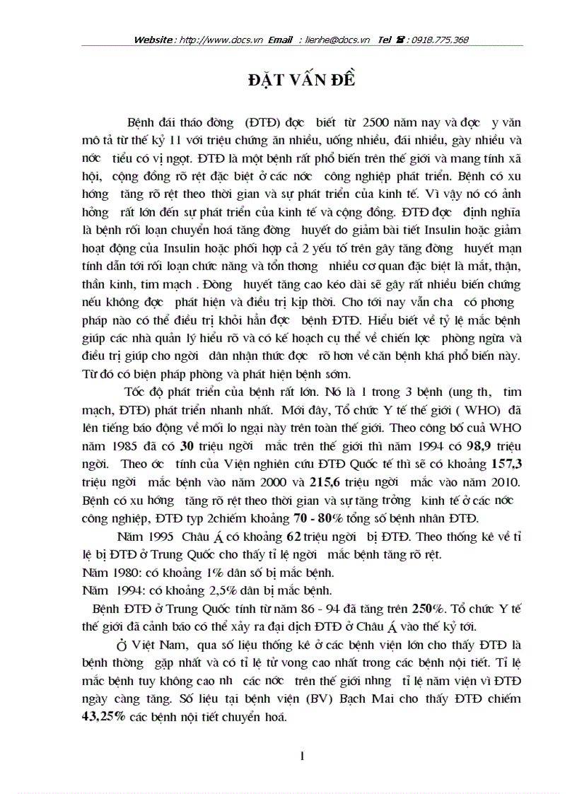 image for page Tìm hiểu tình hình bệnh ĐTĐ trong 5 năm 1996 2000 tại khoa nội tiết bệnh viện Bạch Mai