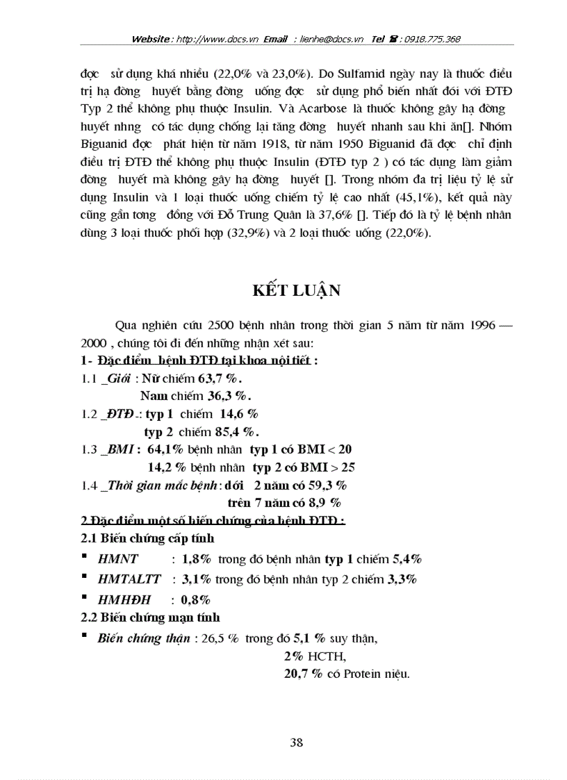 image for page Tìm hiểu tình hình bệnh ĐTĐ trong 5 năm 1996 2000 tại khoa nội tiết bệnh viện Bạch Mai