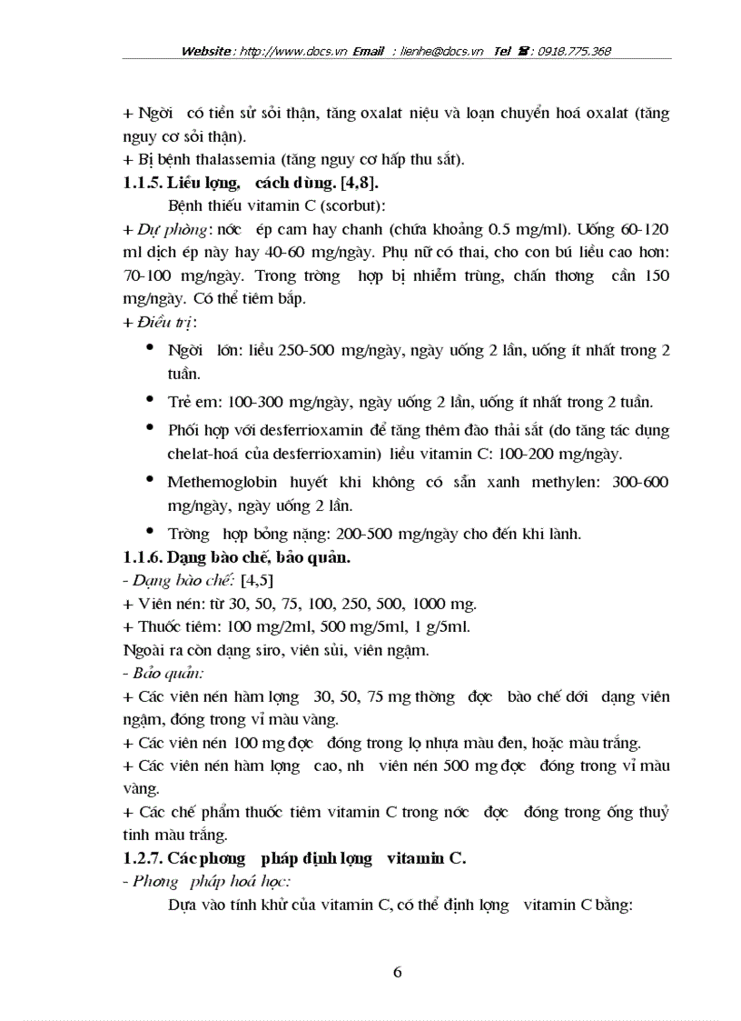 image for page Đánh giá chất lượng một số chế phẩm chứa vitamin C sản xuất trong nước lưu hành trên thị trường Hà Nội