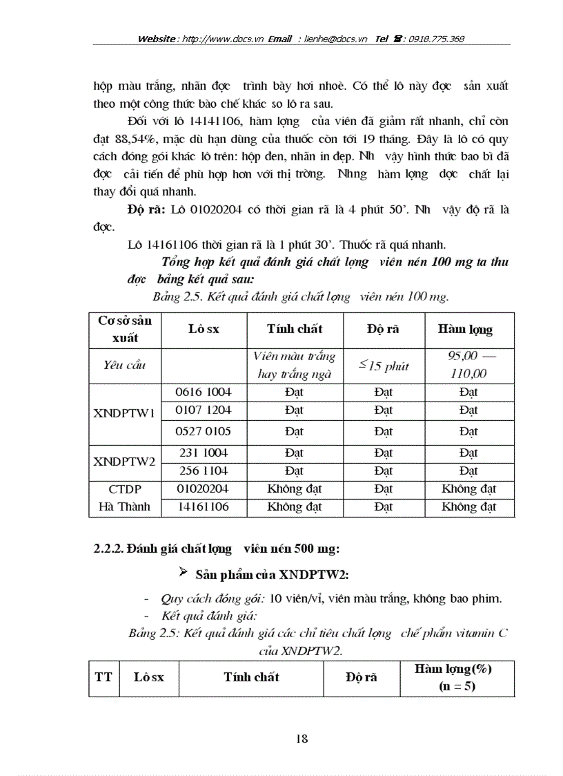 image for page Đánh giá chất lượng một số chế phẩm chứa vitamin C sản xuất trong nước lưu hành trên thị trường Hà Nội