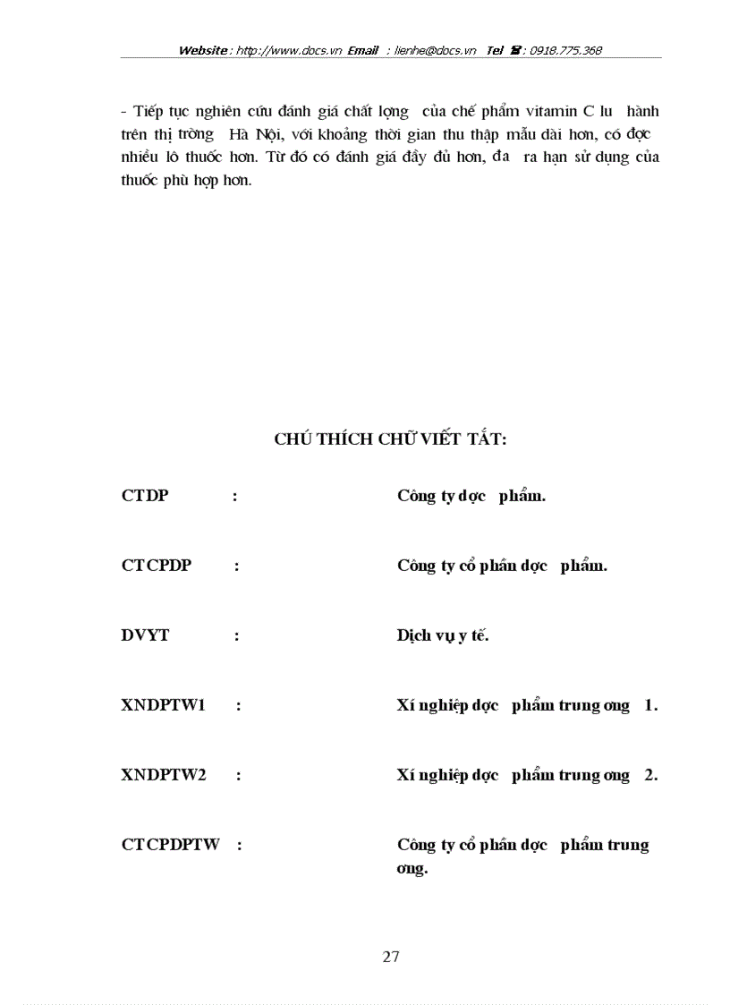 image for page Đánh giá chất lượng một số chế phẩm chứa vitamin C sản xuất trong nước lưu hành trên thị trường Hà Nội