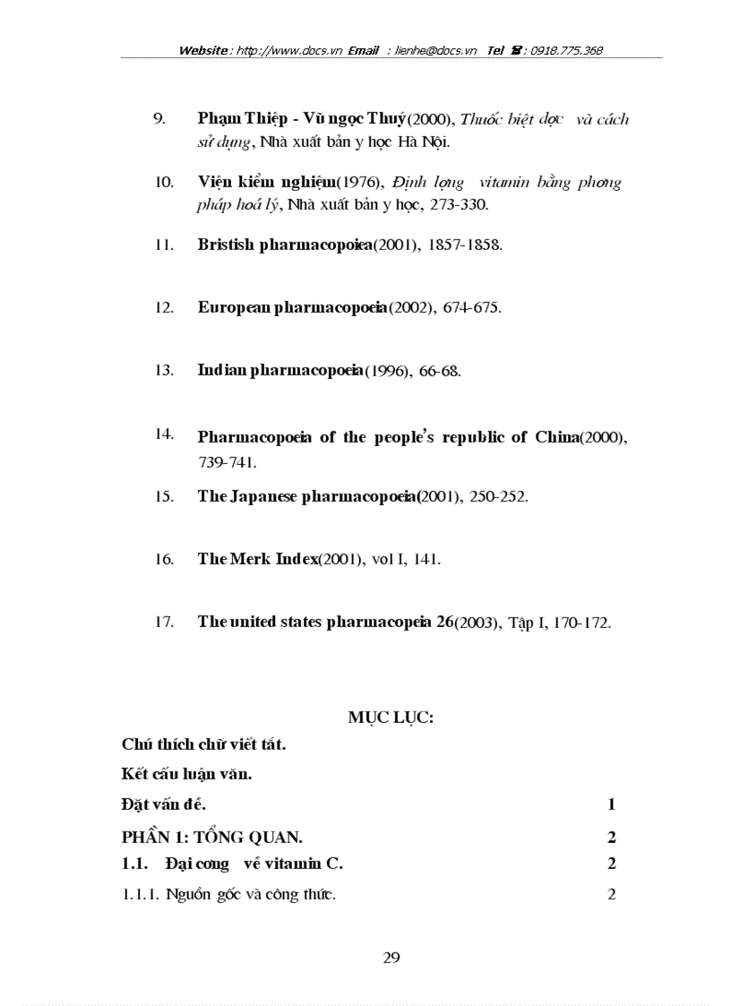 image for page Đánh giá chất lượng một số chế phẩm chứa vitamin C sản xuất trong nước lưu hành trên thị trường Hà Nội