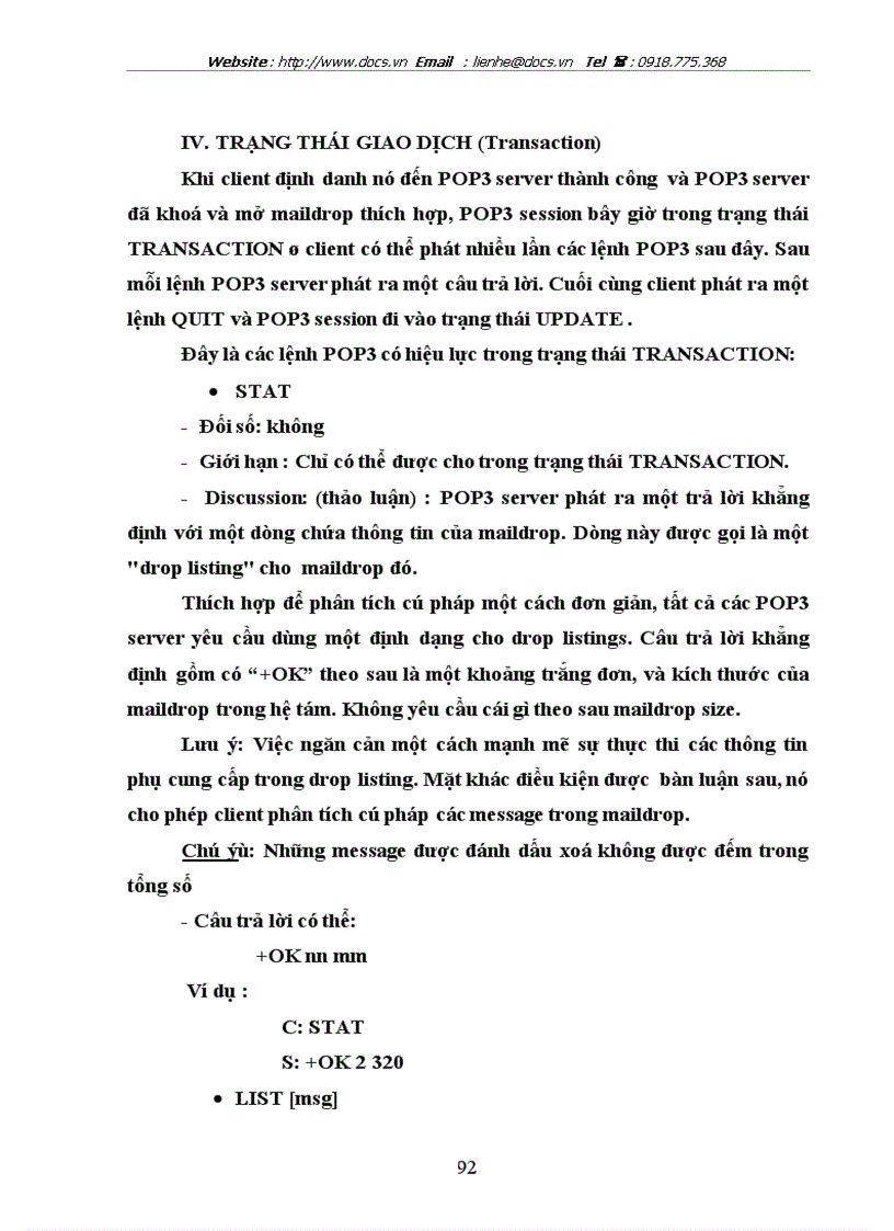 image for page Hoạt động của chương trình pop3client