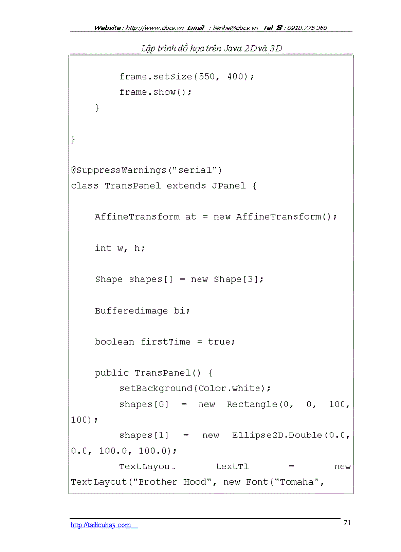 image for page Lập trình đồ họa với Java 3D