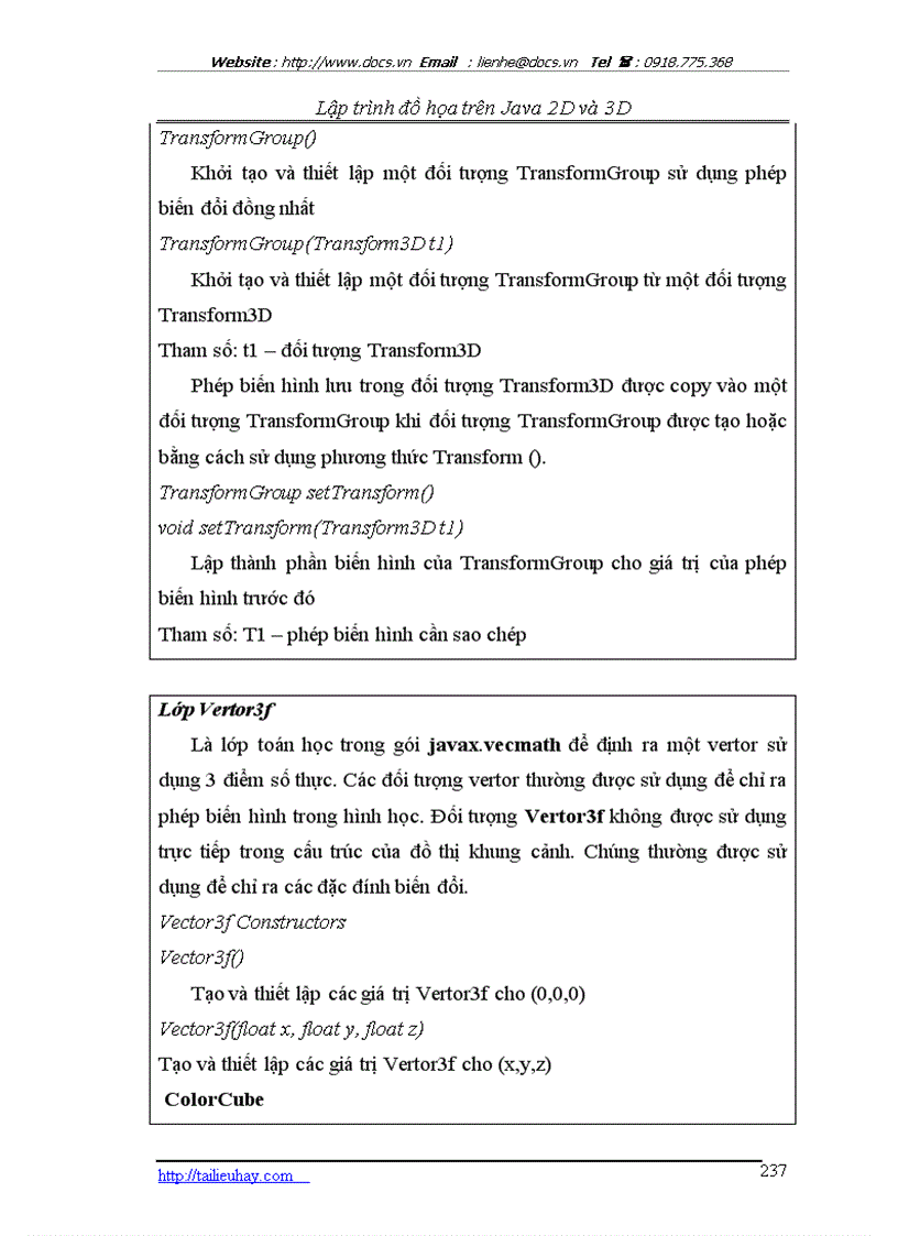 image for page Lập trình đồ họa với Java 3D