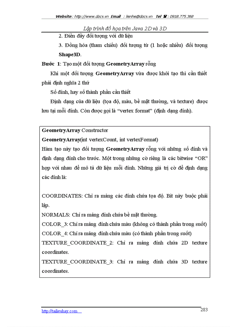 image for page Lập trình đồ họa với Java 3D