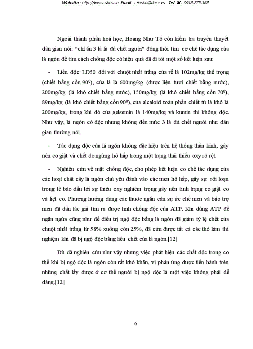 image for page Nghiên cứu đặc điểm thực vật và thành phần hoá học của cây lá ngón Gelsemium elegans Benth Loganiaceae