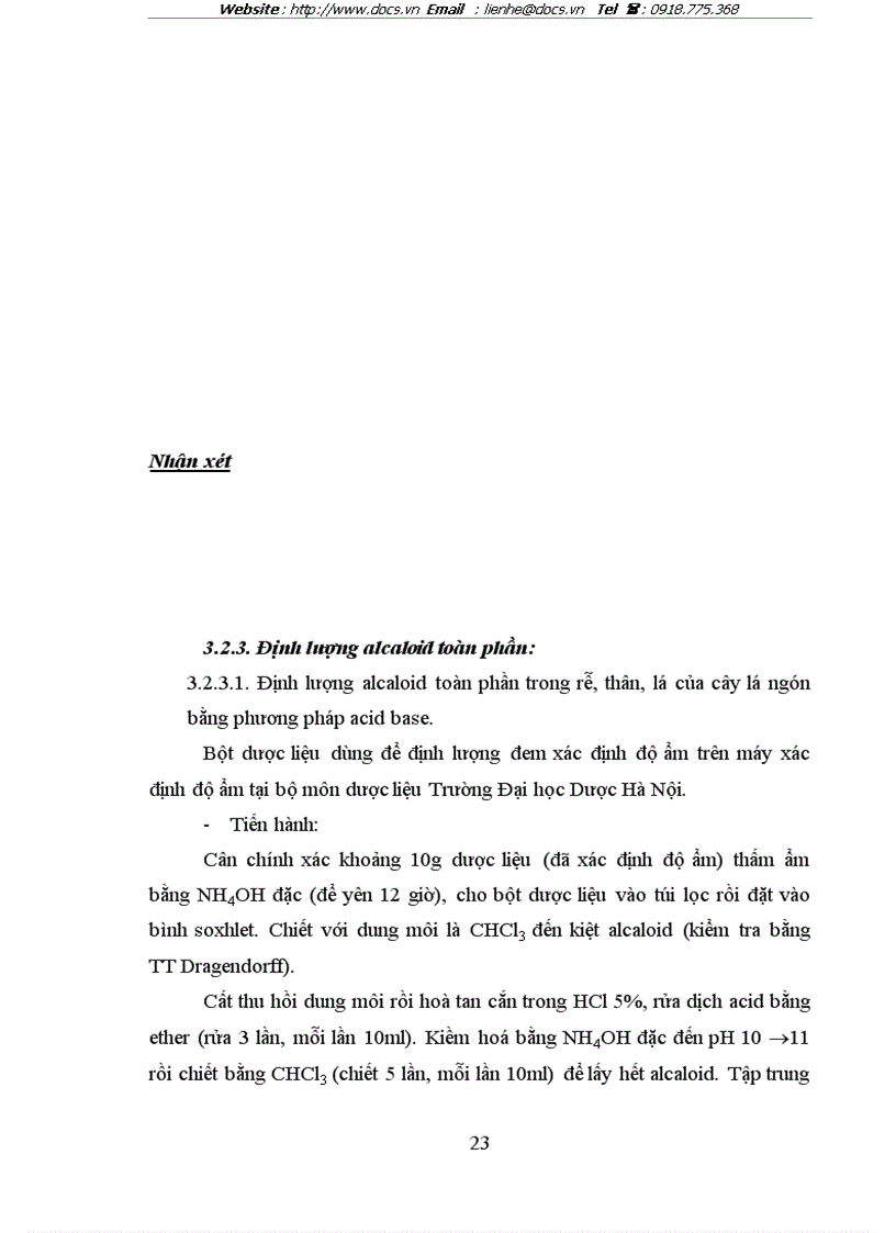 image for page Nghiên cứu đặc điểm thực vật và thành phần hoá học của cây lá ngón Gelsemium elegans Benth Loganiaceae