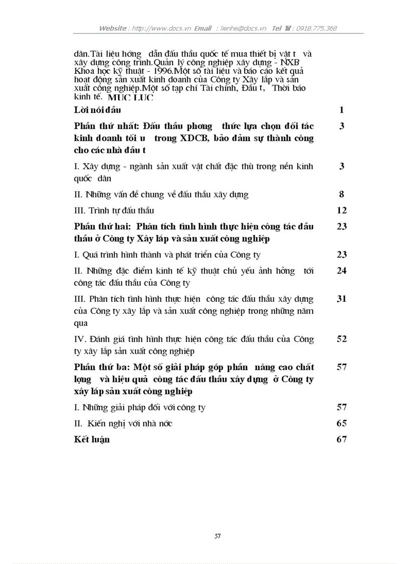 image for page Một số giải pháp góp phần nâng cao chất lượng và hiệu quả đấu thầu ở Công ty Xây lắp và sản xuất công nghiệp