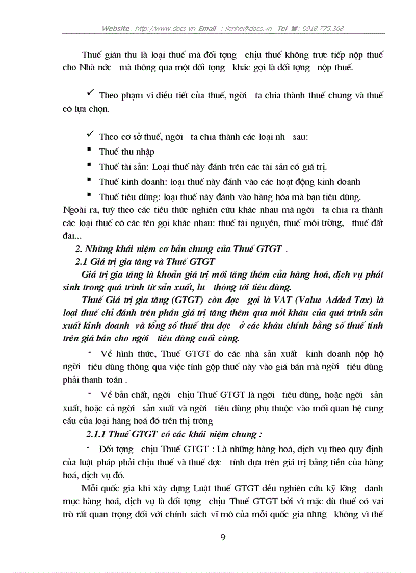 image for page Thuế Giá trị gia tăng thực trạng và phương hướng hoàn thiện Luật thuế GTGT ở Việt Nam