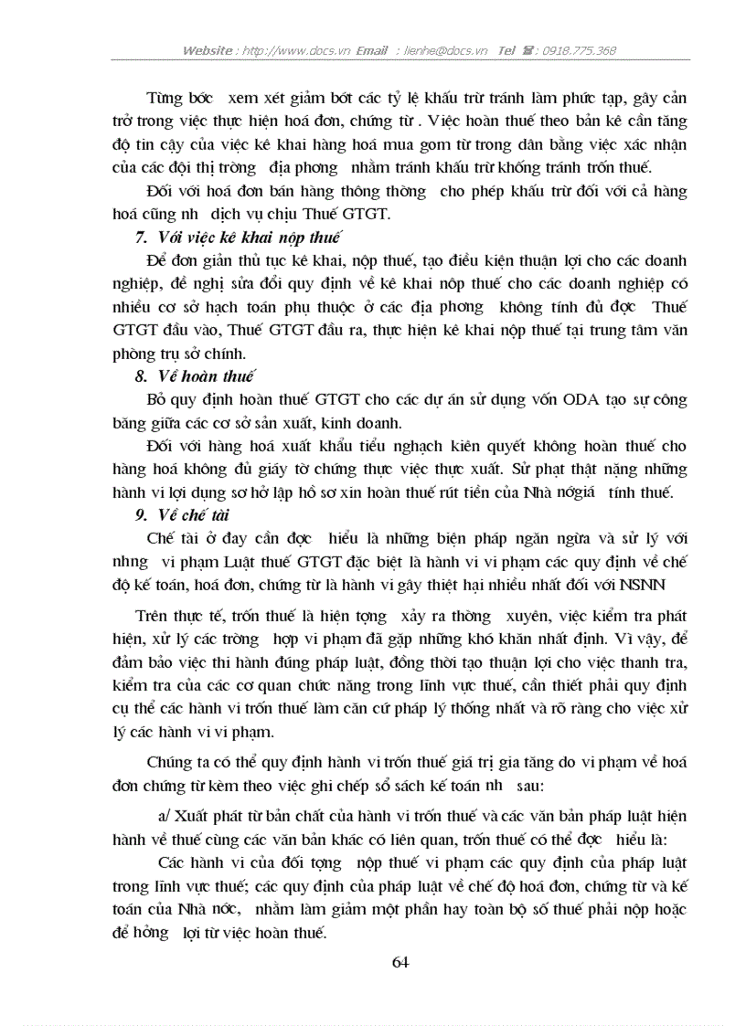 image for page Thuế Giá trị gia tăng thực trạng và phương hướng hoàn thiện Luật thuế GTGT ở Việt Nam