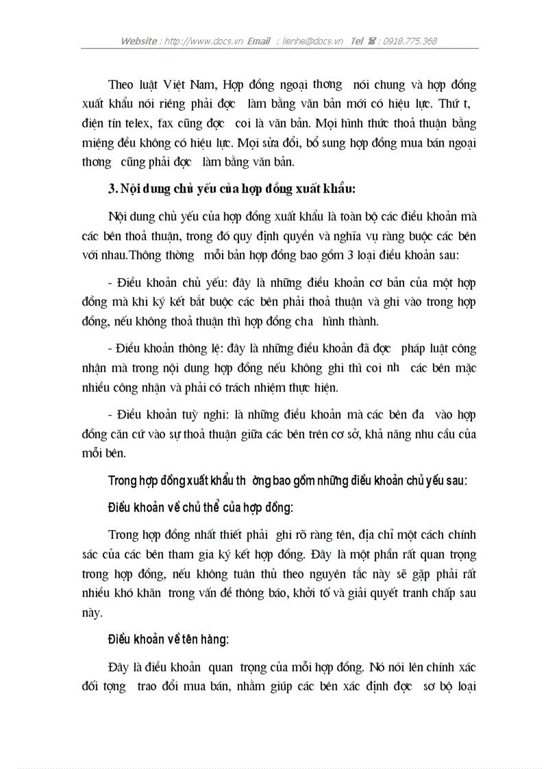 image for page Chế độ ký kết và thực hiện hợp đồng xuất khẩu giày ở công ty Cao su Hà nội HARCO