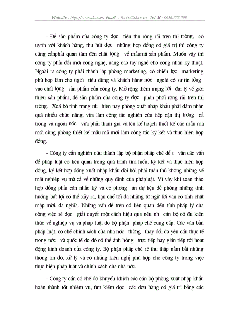 image for page Chế độ ký kết và thực hiện hợp đồng xuất khẩu giày ở công ty Cao su Hà nội HARCO