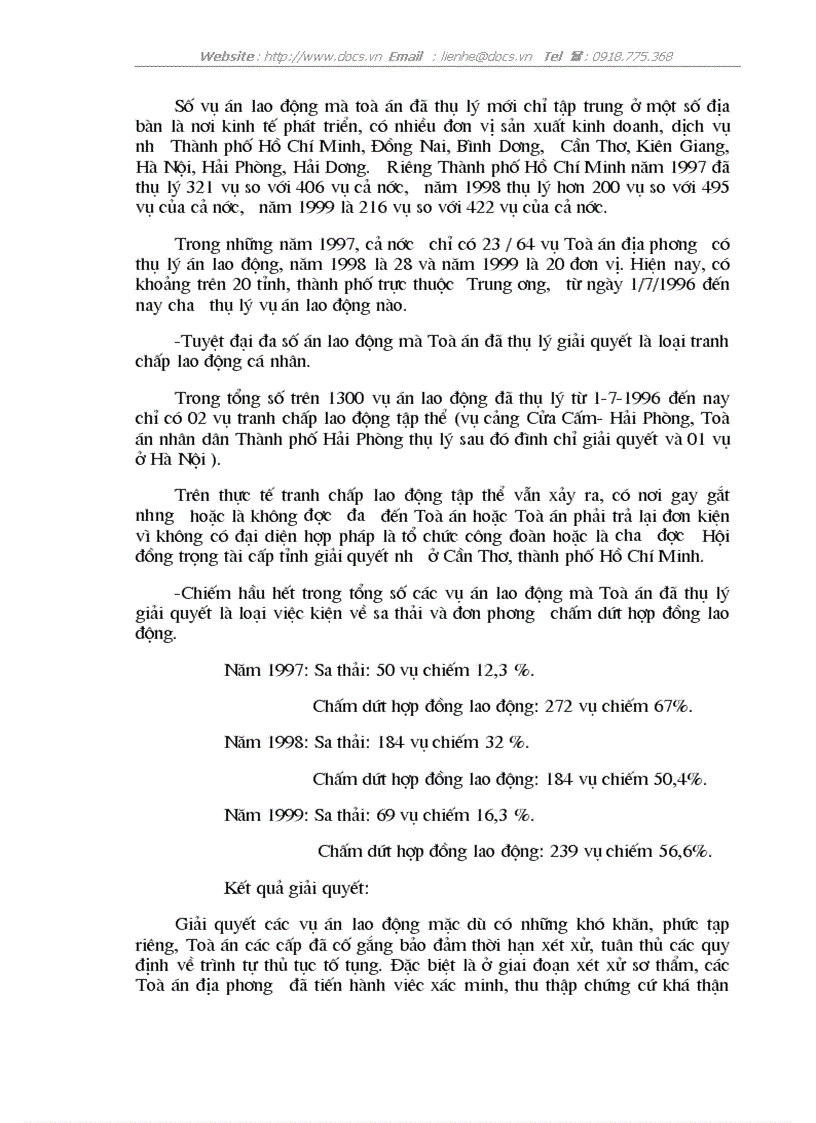 image for page Thực tiễn giải quyết các tranh chấp lao động tại toà án trong những năm qua