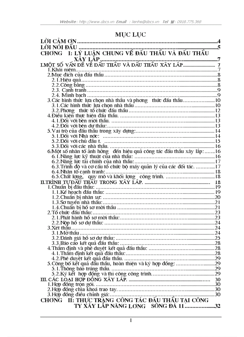 image for page Một số giải pháp nhằm nâng cao khả năng thắng thầu tại Công ty Xây lắp năng lượng Sông Đà 11