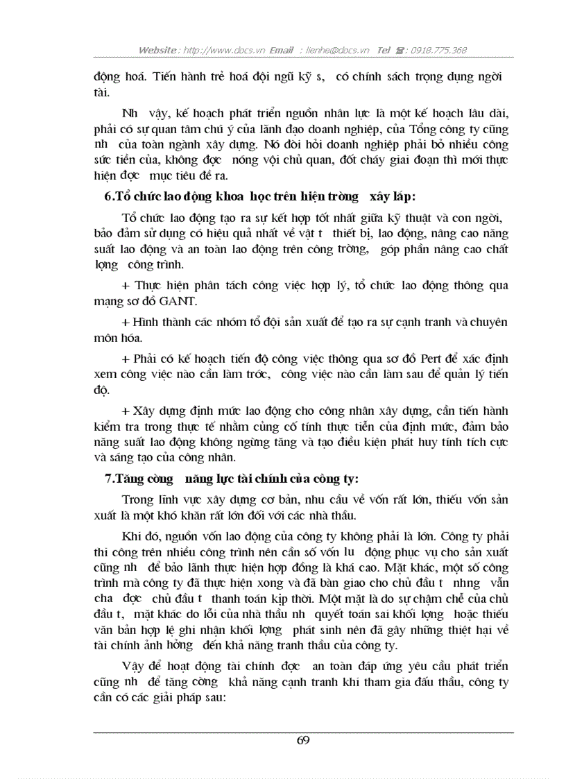 image for page Một số giải pháp nhằm nâng cao khả năng thắng thầu tại Công ty Xây lắp năng lượng Sông Đà 11