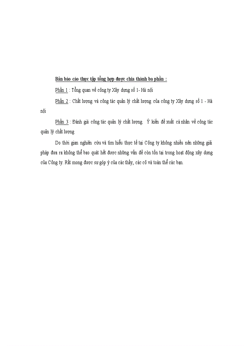 image for page Công tác chuẩn bị của công ty XD số 1 Hà nội