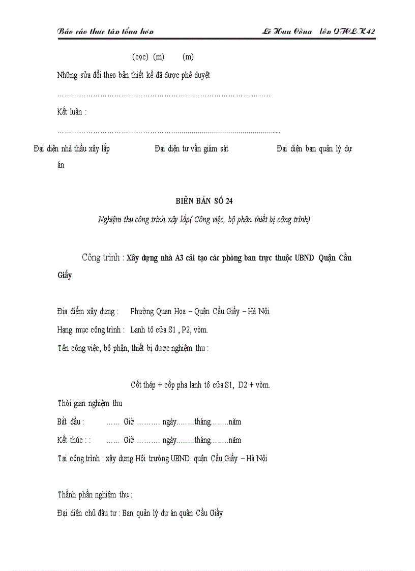 image for page Công tác chuẩn bị của công ty XD số 1 Hà nội