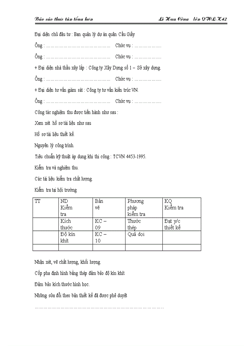 image for page Công tác chuẩn bị của công ty XD số 1 Hà nội
