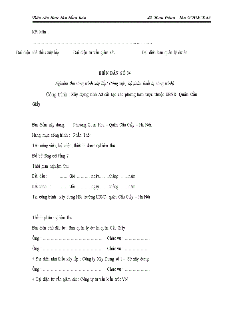 image for page Công tác chuẩn bị của công ty XD số 1 Hà nội