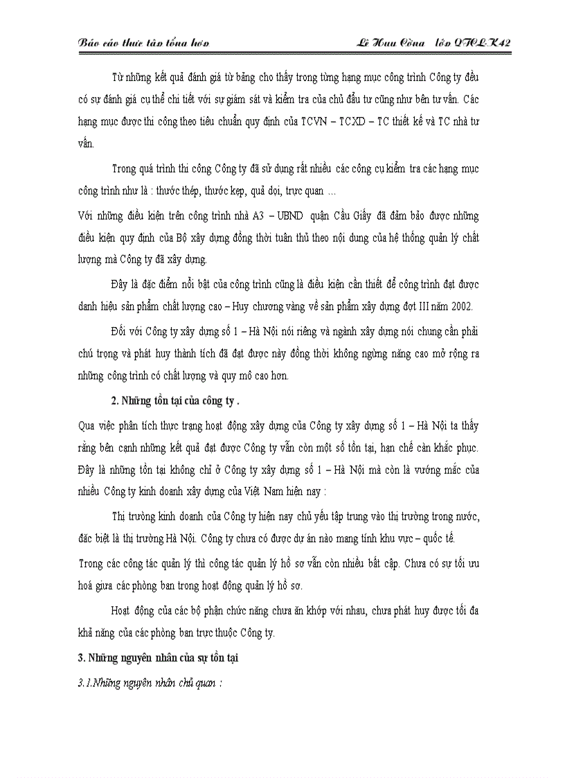 image for page Công tác chuẩn bị của công ty XD số 1 Hà nội