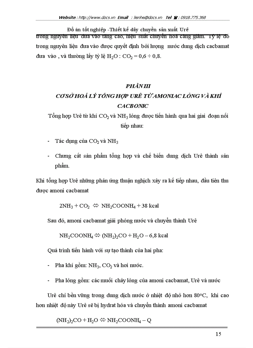 image for page Thiết kế dây chuyền sản xuất Urê