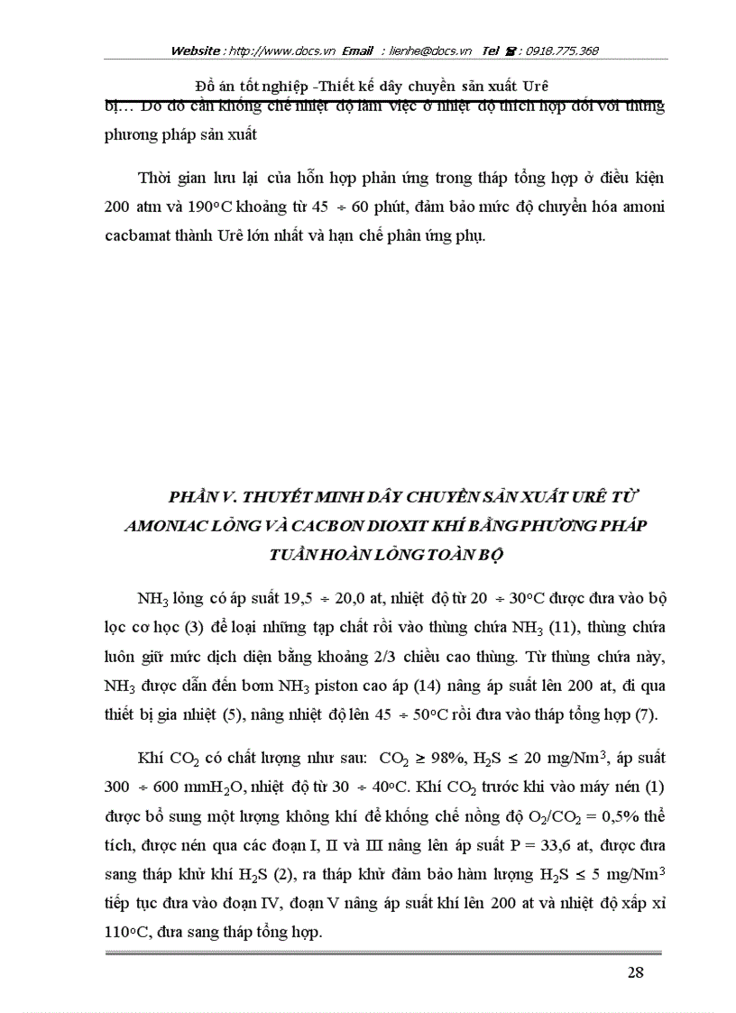 image for page Thiết kế dây chuyền sản xuất Urê